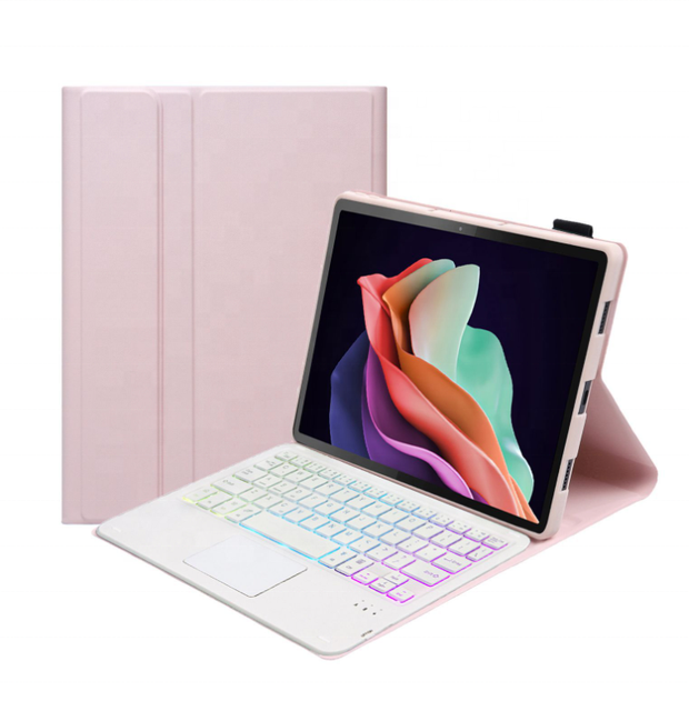BT Wireless Keyboard Protective Case Cover for Lenovo Tab M10 Plus (3rd Gen) 2022 10.61" Backlight Touchpad
