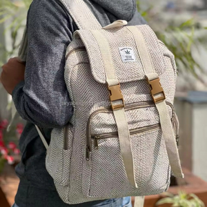New Design Hemp <b>Laptop</b> Bags Sustainable <b>Backpacks</b> New Arrival Jute With Cotton Material Unisex Multi Uses Travel <b>Backpacks</b> - Product Image 4