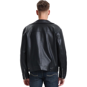 Chaqueta de Cuero PU de Diseño OEM para Invierno 2025, Ropa Casual de Invierno para Hombre, Ajuste Entallado, Chaqueta Holgada Transpirable de Moda - Product Image 4