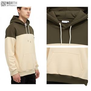 เสื้อสเวตเตอร์มีฮู้ดของผู้ชายเสื้อสเวตเตอร์ขนแกะธรรมดาพิมพ์ลายหน้าจอพัฟปักโลโก้กำหนดเอง - Product Image 6