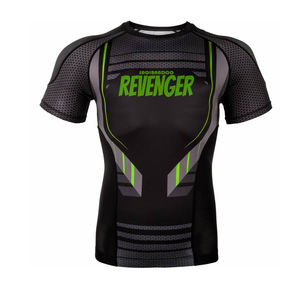 Compression Gym Chemises À Manches Longues Personnalisé Bjj Rashguard Mma Sublimé Hommes Rash Guard OEM ODM Rash Guard - Product Image 3