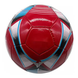 Balón de fútbol de cuero Pu de tamaño oficial, balón de fútbol de cuero sintético ligero personalizado, nuevo diseño, 100% - Product Image 3