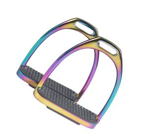 Recién llegado, estribos de caballo de acero inoxidable, banda ancha, diseño antideslizante, equipo ecuestre directo de fábrica - Product Image 2