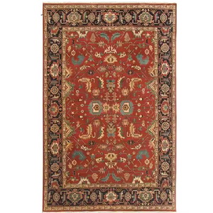 Tapis Rectangle fait main persan de qualité supérieure écologique lavable antidérapant laine de haute qualité maison salle à manger pique-nique tapis de zone d'exercice - Product Image 4