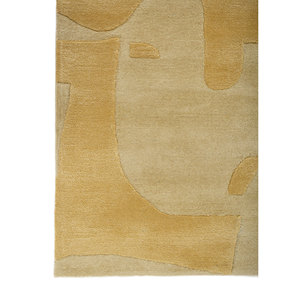 Tapis Jaipur ZA Tnq-3206 Rectangulaire Blanc et Vert, Tufté à la Main en Laine et Viscose, Abstrait, 4m, pour Maison, Couloir, Tapis de Chambre 10mm - Product Image 4