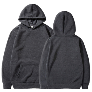 Sweat à capuche unisexe surdimensionné de haute qualité, imprimé sur mesure, en polyester/coton, lourd, taille plus, hiver, poche respirante - Product Image 2