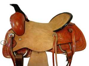 Vente en gros de selles de course de baril de haute qualité en cuir véritable fait à la main selles de cheval Western selles de rodéo durables en vrac Cowboy - Product Image 3
