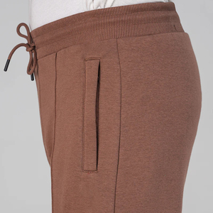 Wholesale Custom Lightweight Men's Casual Breathable Eco-Friendly Fleece Straight Leg Sweatpants Double Waist - Product Image 3