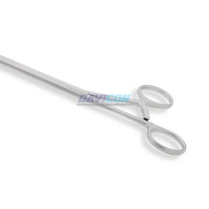 Pinza DeBakey Toracoscópica de Acero Inoxidable 65mm Curva Derecha 1x2 con Mordazas Atraumáticas, Eje de 10mm con Bloqueo, Longitud de Trabajo 17cm (10.25 pulgadas) - Product Image 4