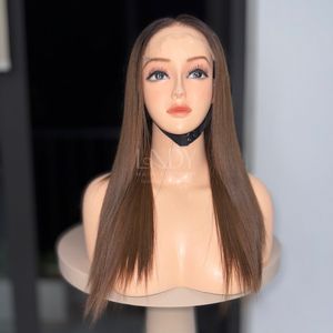 Perruques de la plus haute qualité, cheveux humains véritables, 100% cheveux humains vietnamiens, lisses, couleur personnalisée, perruque avec fermeture, 2025 - Product Image 4