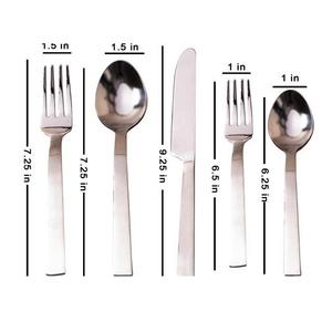 Couverts réutilisables de luxe couverts en acier inoxydable 304 en gros espace personnalisé élégant cadeaux de fête d'affaires Logo classique personnalisé - Product Image 1