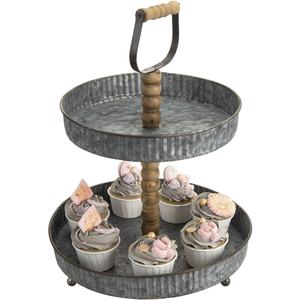 Elegant and Sturdy <b>White</b> Coated Metal <b>Cake</b> <b>Stand</b> High Quality Dessert Display for Weddings and Parties - Product Image 4