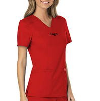 Haut de travail en jersey infroissable pour femmes, style faux-entrecroisé, vente en gros, lot disponible, Bangladesh, pas cher, confortable