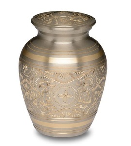 Urna de cremación de metal Urnas de recuerdo de calidad premium para ceremonias funerarias y cenizas humanas Urnas de cremación de gran venta - Product Image 6