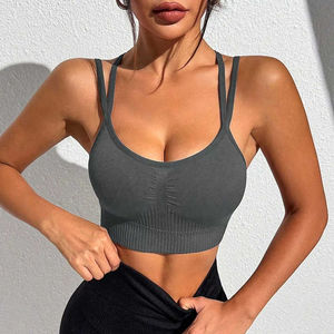 Hot Seamless Breathable Active Wear Women's Yoga <b>Vest</b> and Sports Bra for Workout and Gym <b>Top</b> Beauty Workout Sportswear - Product Image 1