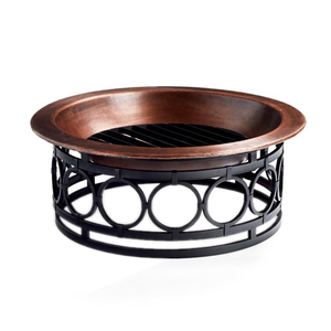 Jardín al aire libre portátil Barbacoa Fiestas Fogata a la venta Soporte geométrico Metal Hierro Cuenco grande Forma redonda Jardín al aire libre Fogata - Product Image 4