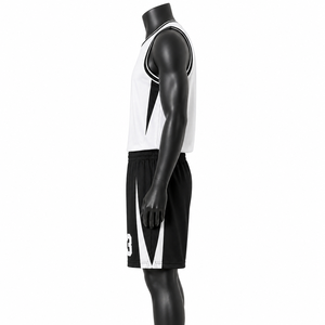 Uniforme de baloncesto de malla transpirable con diseño propio a precio económico, jersey deportivo sublimado para equipo, en venta. - Product Image 5