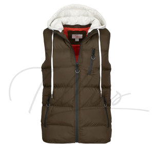 Veste sans manches matelassée imperméable respirante à fermeture éclair intégrale avec logo personnalisé en gros, légère, pour l'extérieur, décontractée, hiver - Product Image 3
