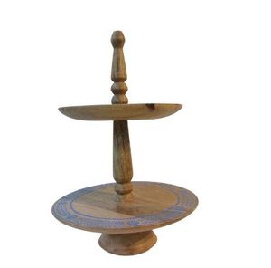 Nueva llegada de lujo 2-3 niveles de acero inoxidable Metal Cake Stand Pedestal para bodas Navidad cumpleaños otras ocasiones especiales - Product Image 1