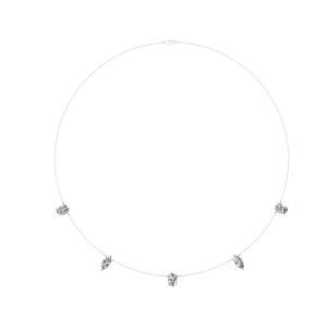 Collier pendentif de luxe en argent Sterling 925 VVS Moissanite avec placage de rhodium OEM ODM bijoux fins pour l'engagement des femmes - Product Image 1