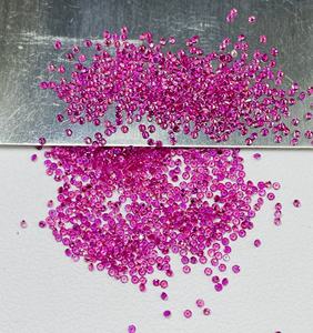 High Quality 100% Natural Pink Sapphire Heated 0.90mm Size Round Cut Calibrated <b>Loose</b> <b>Gemstones</b> for Making Jewellery - Product Image 2