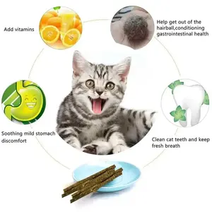 6 Palitos de Matatabi Natural para Gatos, Refrescantes de Aliento con Menta para la Limpieza Dental - Product Image 3