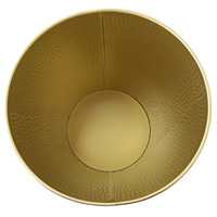 Conception exclusive en laiton fini antique forme personnalisée poubelle sans couvercle bacs pour chambre coin poubelle