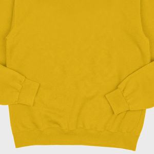 Jersey de lana de algodón bordado con estampado de alta calidad, cuello redondo sólido, logotipo personalizado, sudaderas de cuello redondo Unisex - Product Image 3