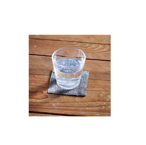 Ensemble personnalisé de sous-verres en pierre de lin avec des bords en or beau cadeau et taille personnalisée prix bon marché - Product Image 4