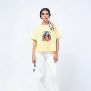 À la mode recadrée Style 100% coton femmes T-Shirts mode couleur unie à manches courtes plaine t-shirt été O cou blanc t-shirts - Product Image 2