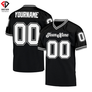 Maillot de Football à col en V, manches courtes, Logo et numéro de l'équipe personnalisés imprimés, manches courtes 100% Polyester pour hommes 2022 - Product Image 3