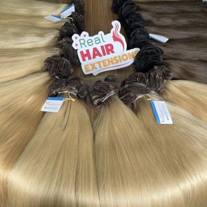 วิกผมแท้แบบเรมี่สองชั้นสำหรับต่อผมมนุษย์แบบผูกด้วยมือธรรมชาติไม่พันกัน - Product Image 4