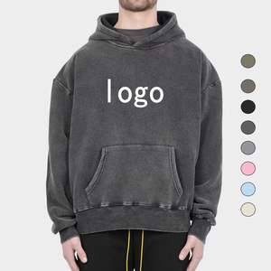 Sudaderas con Capucha para Hombre, Diseño Personalizado, Estilo Urbano, Desgastado, Decolorado por el Sol, 500 g/m², Venta al Por Mayor del Fabricante - Product Image 4