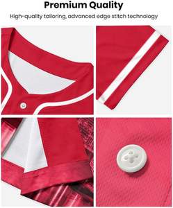 Maillot de baseball personnalisé vente en gros sublimation vêtements de sport d'équipe personnalisés durables et élégants pour hommes femmes jeunes - Product Image 3