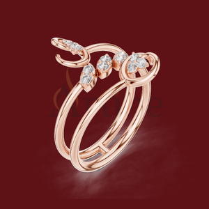 10K <b>Open</b> band adjustable fashion <b>ring</b> - Product Image 1