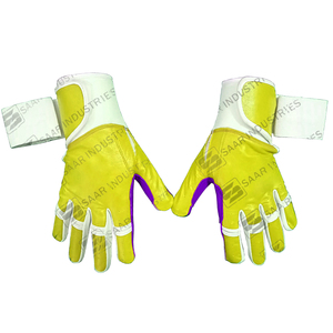 SAAR INDUSTRIES Guantes de bateo de béisbol de cuero de vaca genuino de alta calidad con nuevo diseño para bateo y softbol - Product Image 2