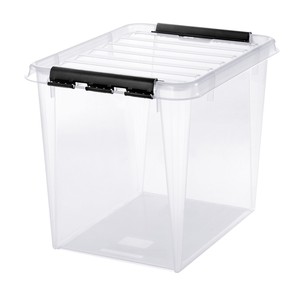 ORTHEX Classic 52 SmartStore Box PP Plastic <b>Storage</b> Bin & <b>Container</b> 20-35L Capacity <b>Stackable</b> Transparent - Product Image 1
