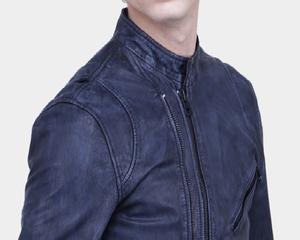 2025 veste en cuir de mode de haute qualité pour hommes personnalisable/nouvelle veste en cuir pour hommes lourds de conception pour l'hiver vêtements de plein air - Product Image 1