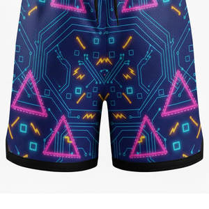 Shorts en mesh pour hommes imprimés sur mesure, logo d'équipe sublimé, vêtements de sport performants pour les équipes de club et les tournois - Product Image 5