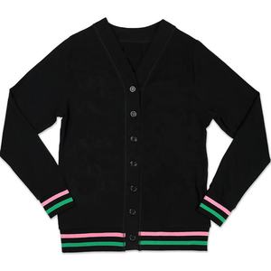 Cardigans universitaires personnalisables, vente chaude d'hiver et d'automne, cardigans en tricot tendance pour femmes, pulls à boutons - Product Image 1