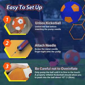 Ballon de football Jouet Kicker Ball Grand cadeau pour garçons et filles Parfait pour un match ou un jeu d'intérieur en plein air - Product Image 3