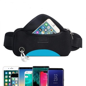 Riñonera Deportiva Ajustable, Ligera y Transpirable, Impermeable, de Poliéster/Nailon, con Bolsillo con Cremallera, Profesional - Product Image 4