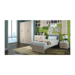 Letto Singolo Moderno LINEA 85x200xH98 cm in Olmo - Product Image 1