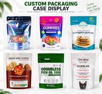 Sachets souples personnalisés imprimés avec fermeture éclair pour aliments, snacks, friandises pour animaux, poudres et produits secs