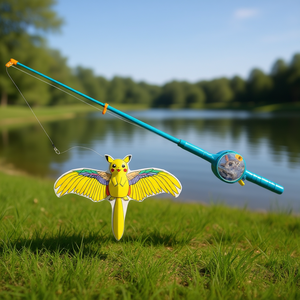 Caña de Pescar Dragón Bdt de 70cm con Accesorio Pikachu de 30cm para Juguetes de Pesca al Aire Libre - Product Image 3