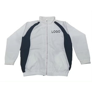 Survêtement coupe-vent personnalisé avec fermeture éclair complète pour hommes avec tissu léger conçu pour la course à pied entraînement Gymwear confortable - Product Image 3