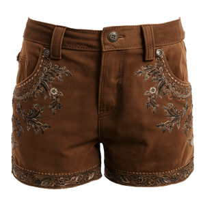 Pantalones Cortos de Cuero Tradicionales Hechos a Mano de Primera Calidad en Color Marrón Rústico, Fabricación Personalizada OEM - Product Image 2