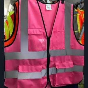 Veste de sécurité réfléchissante à haute visibilité en nylon, classe 2 ANSI, classe 1 EN ISO, pour le travail, la construction, la circulation, la conduite en plein air - Product Image 6