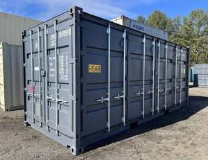 Contenedor de Carga de Acero HCSO de 20 Pies, Contenedor de Transporte con Puerta con Cerradura para Almacenamiento Logístico - Product Image 1