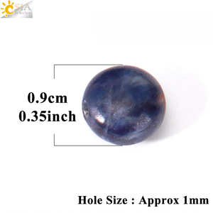 CSJA accessori per gioielli <span class=keywords><strong>pietre</strong></span> preziose perline sciolte Charm pietra naturale A-Z cristallo 26 lettere iniziali perline per braccialetto anello - Product Image 6